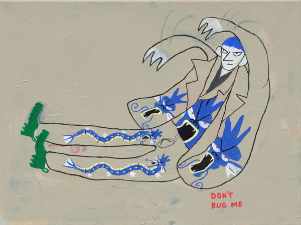 桑拿大可 Sangna Take Pokemon x Bottega Veneta-暴鯉龍 Pokemon x Bottega Veneta-Gyarados, 2022 壓克力顏料／畫布 Acrylic on canvas 11 3/4 x 15 3/4 in 30 x 40 cm