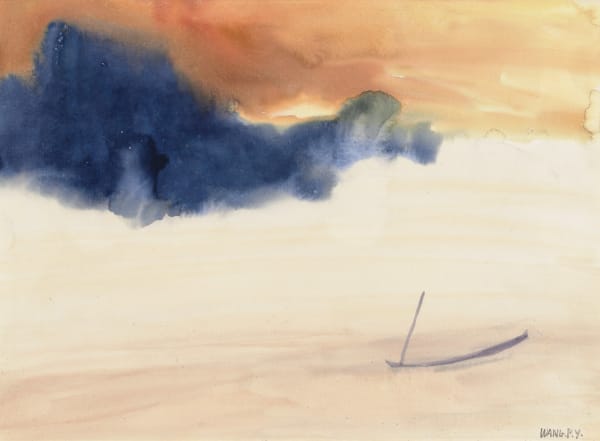 王攀元 WANG Pan-Yuan, 孤舟 Lonely Boat, n.d.