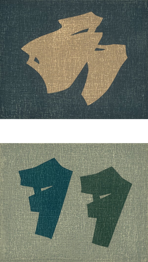 吳東龍 Wu Tung-Lung 小符號-45,小符號-44 Little Symbol-45, Little Symbol-44, 2019 油彩/畫布板 Oil on canvas board 40 x 50 cm/each, set of 2