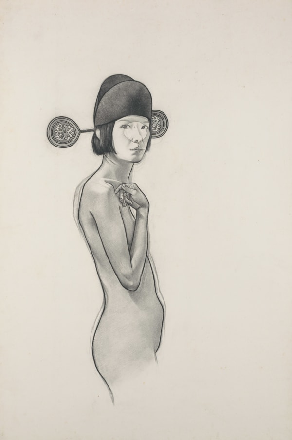 曲家瑞 Kristycharay, 自画像 - 京剧-小丑等小丑 Self Portrait - Peking Opera - Chou Waiting for Chou, c.2000