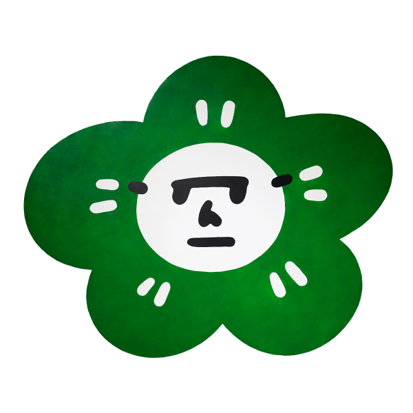 劉正堃 Abei LIU HUA HUA GARDEN COLOR SERIES GOLDEN HEAVY BODY - Permanent Green Light SIZE L, 2022 壓克力顏料／木板 Acrylic on wood 32 7/8 x 40 1/8 x 1 1/8 in 83.5 x 102 x 3 cm