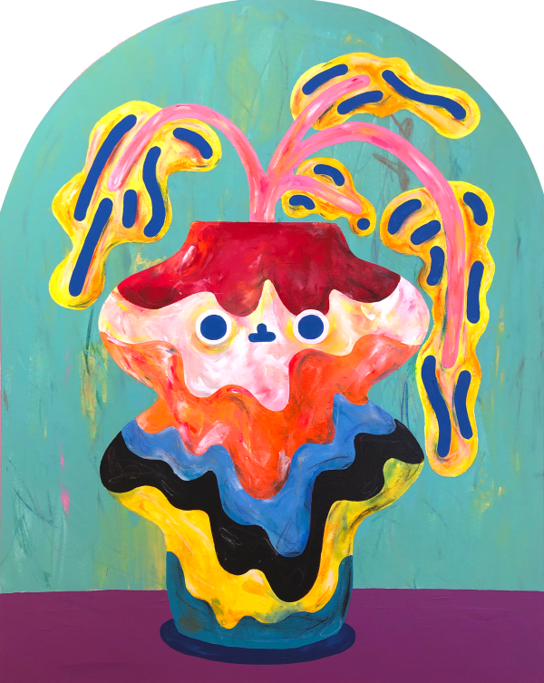 林雅儀 Zoie LAM Do Not be Afriad, Our Fate Cannot Be Taken From Us, Its a Gift, 2022 壓克力顏料／畫布 Acrylic on canvas 90 x 70 cm