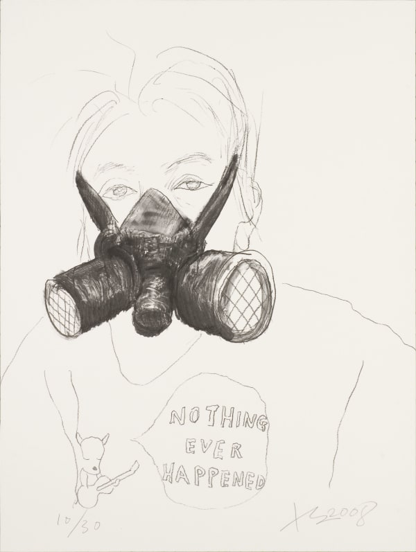 劉小東 LIU Xiaodong, 劉虹有面具 Liu Hong with Mask, 2008