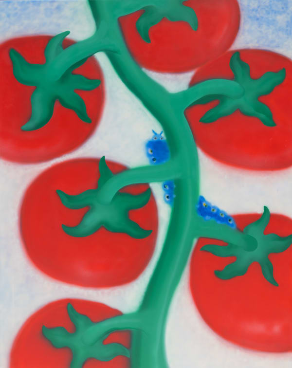 吳易陵 Beryl WU 番茄 Tomatoes, 2023 壓克力顏料／畫布 Acrylic on canvas 100 x 80 cm