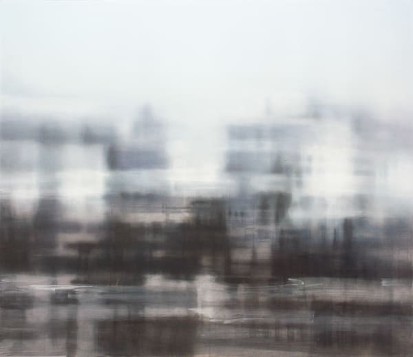 陳睿淵 TAN Jui Wen Fata Morgana V, 2019 水干、墨、壓克力顏料、石墨、白炭精筆/溫州皮紙 Suihi pigments, ink, acrylic, graphite and white charcoal on paper 20 7/8 x 17 3/4 in 53 x 45 cm