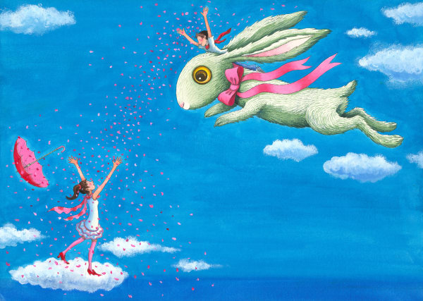 幾米 Jimmy Liao, 粉紅色的蝴蝶結 Pink Bow, 未紀年 n.d.