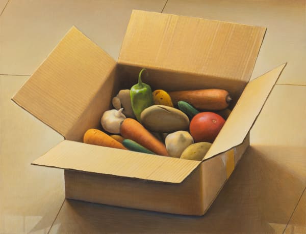 张安 ZHANG An, 蔬菜箱 A Cardboard Box of Vegetables, 2022