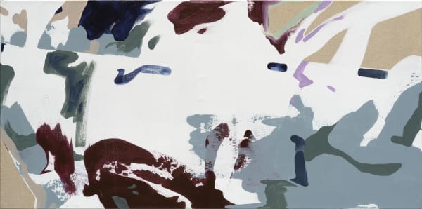 龔寶稜 Pao-Leng KUNG Conveyor of Line, 2017 壓克力顏料/自製畫布 Acrylic on handmade canvas 17 3/4 x 35 3/8 in 45 x 90 cm