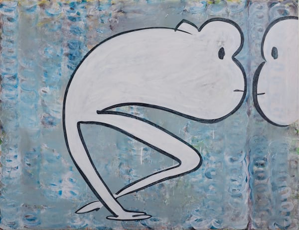 蕭筑方 HSIAO Chu-Fang 照鏡子 Look In the Mirror, 2023 壓克力顏料/畫布 Acrylic on canvas 112 x 145.5 cm