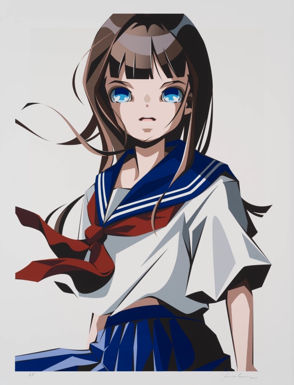 松浦浩之 Hiroyuki Matsuura Play at The Lost Moment (silkscreen), 2022 絹印／紙 Silkscreen print on paper 31 5/8 x 24 in 80.2 x 60.8 cm Edition of 136 plus 14 A.P.