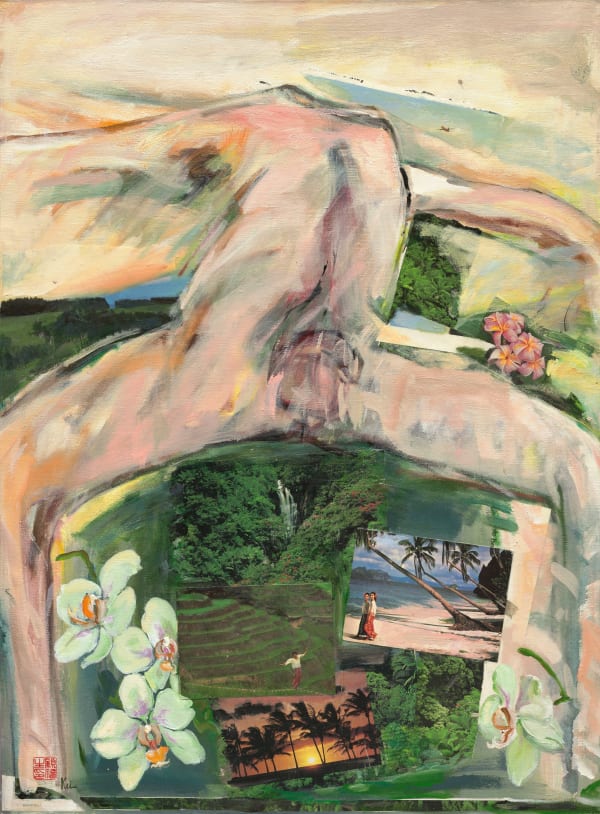 顧福生 Fu-Sheng KU 彼岸 The Distant Shore, 1993 綜合媒材/畫布 Mixed media on canvas 29 7/8 x 22 1/8 in 76 x 56 cm