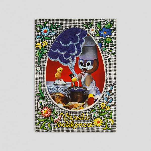劉正堃 Abei LIU, 亂入系列- 70s Postcard: Veselé Velikonoce , 2025