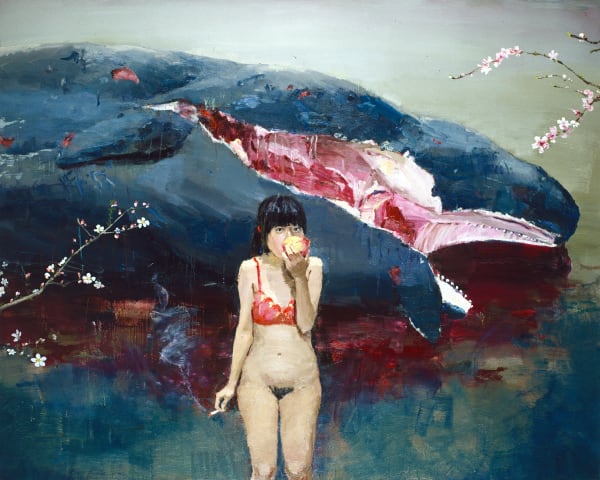齊星 QI Xing, 鯨魚與桃花 I Whale and Peach Blossom I, 2005