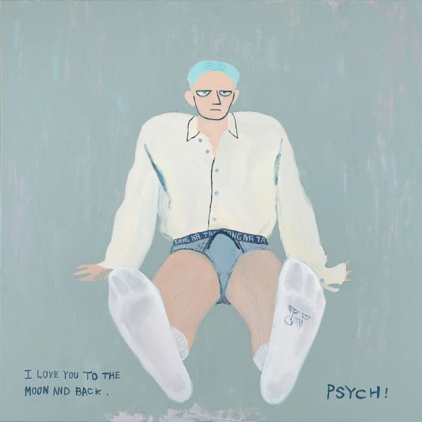 桑拿大可 Sangna Take 甜言蜜語 Sweet Talk, 2022 壓克力顏料／畫布 Acrylic on canvas 35 3/8 x 35 3/8 in 90 x 90 cm