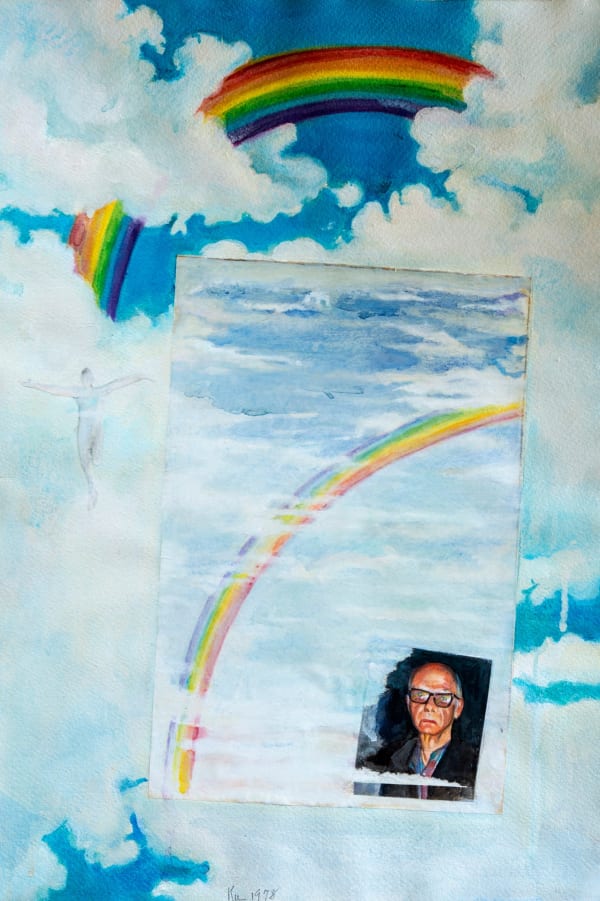 顧福生 Fu-Sheng KU 虹的一端 One End of the Rainbow, 1978 綜合媒材／紙 Mixed media on paper 22 1/8 x 15 in 56 x 38 cm