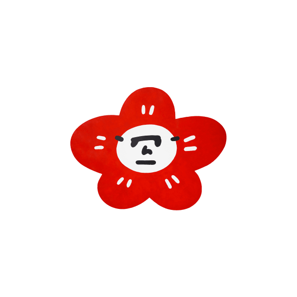 劉正堃 Abei LIU HUA HUA GARDEN COLOR SERIES GOLDEN HEAVY BODY - Naphthol Red Light SIZE M, 2022 壓克力顏料／木板 Acrylic on wood 18 7/8 x 23 5/8 x 1 1/8 in 47.8 x 60 x 3 cm