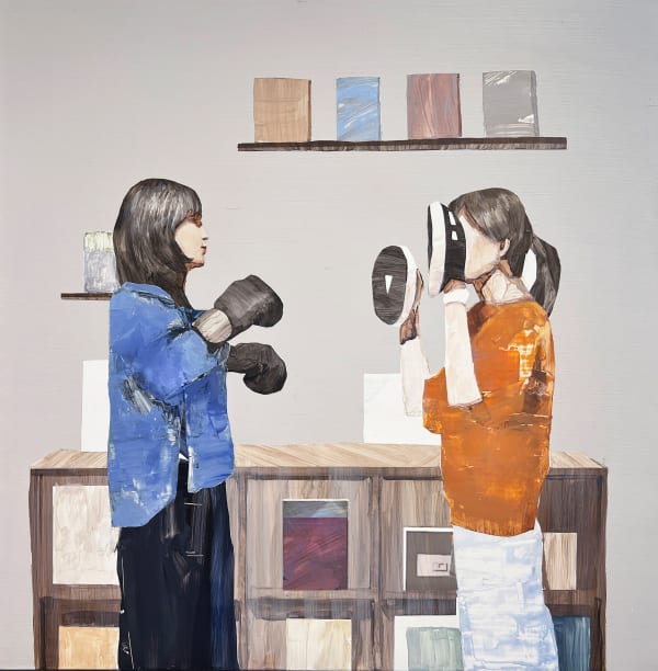 李明剛 LEE Ming Kang, 憑拳 Punch in Page , 2024