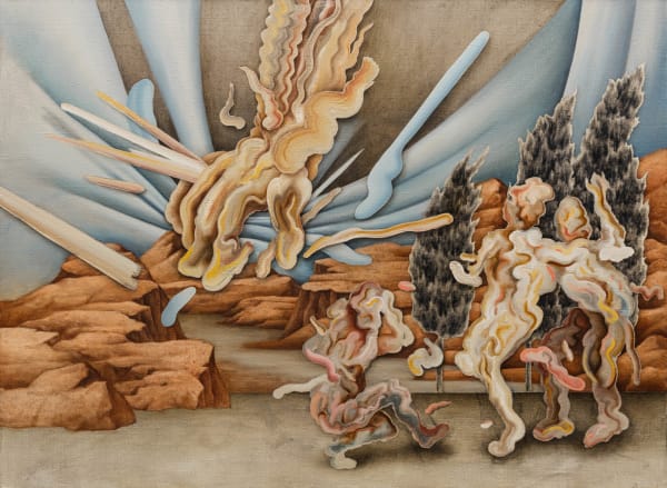 鄭農軒 CHENG Nung Hsuan 信使 二十一 Messenger No.21, 2023 油彩／畫布 Oil on canvas 27 1/2 x 37 3/8 in 70 x 95 cm