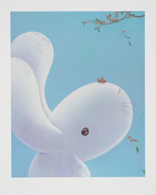 黃本蕊 Benrei HUANG 花之吻 A sudden touch, 2022 藝術微噴/紙 Giclée prints on paper 29 7/8 x 24 in 76 x 61 cm Edition of 50