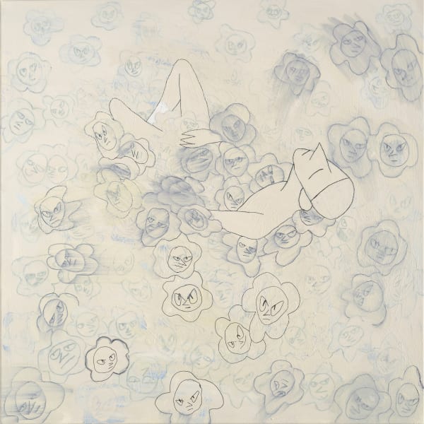 桑拿大可 Sangna Take 無拘無束 自由自在 Footloose and Fancy-Free , 2024 壓克力顏料/畫布 Acrylic on canvas 90 x 90 cm