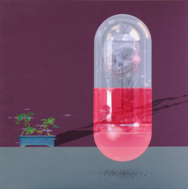 郭淳 KUO Chwen, 骷髏困在膠囊裡 Skeleton Trapped in a Capsule , 2011