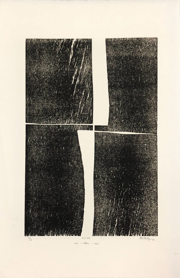 尚-封瓦‧巴爾讓 Jean-François Baltze, 4.2.99 黑-白-黑 4.2.99 noir-blanc-noir, 1999