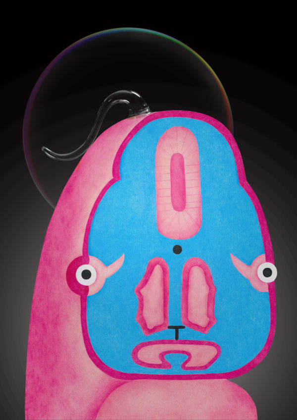 劉世芬 LIU Shih-Fen 聖胚胎-3 Sacred Embryo-3, 2022 色鉛筆素描結合數位影像/輸出於紙上(水晶裱褙) Color pencil sketches combined with digital image, print on paper, mounting on dibond, and face-mounted on acrylic 16 1/2 x 11 3/4 in, 3 Ed. + 1 A.P. 42 x 29.7 cm, 3 Ed. + 1 A.P.