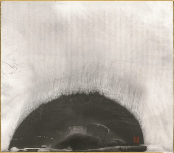 李安成 Lee An-cheng 無題山水 Untitled (Landscape) , c. 1999-2000s 水墨／畫宣板 Ink on paperboard 9 1/2 x 10 5/8 in 24 x 27 cm