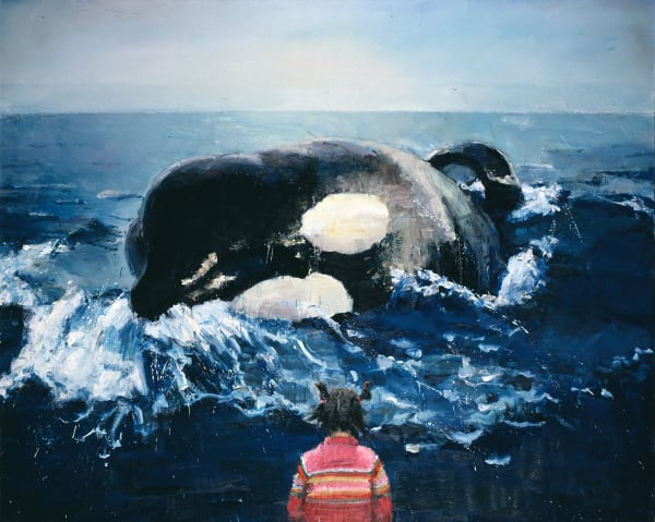 齊星 QI Xing, 鯨魚與桃花 II Whale and Peach Blossom II, 2005