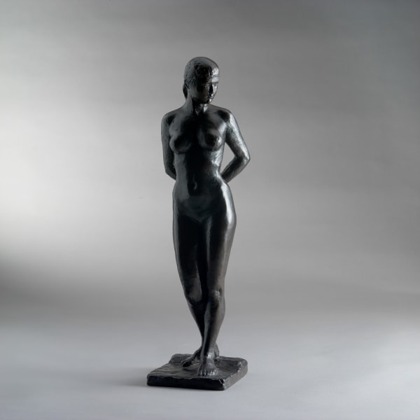 熊秉明 HSIUNG Ping-Ming, 背手裸女 Nude Woman with Hands behind Her Back Ed. EA I/IV, 1952