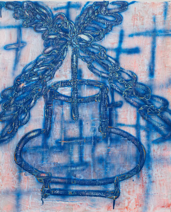 劉文豪 LIU Wen Hao 故障檢測 3 Troubleshoot 3, 2022 壓克力顏料、噴漆/畫布 Acrylic and spray print on canvas 25 5/8 x 20 7/8 in 65 x 53 cm