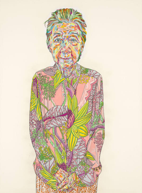 曲家瑞 Kristycharay 母親蘭 Mother, 2020 壓克力顏料/畫布 Acrylic on canvas 59 1/8 x 43 1/4 in 150 x 110 cm