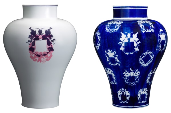 林明弘 Michael LIN, 藍白瓶 藍白粉瓶 Blue and White; Blue, White and Pink, 2011-2012
