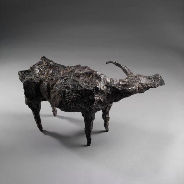 熊秉明 HSIUNG Ping-Ming, 直立牛 Buffalo Standing Ed. 1/8, 1965