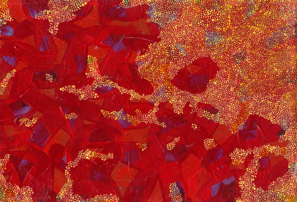 王玫玲 Mei Ling WANG 002, 2015 壓克力顏料、批土/畫布 Acrylic and putty on canvas 6 1/4 x 8 7/8 in 16 x 22.5 cm