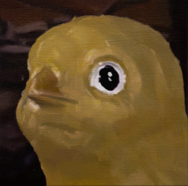 林彥瑋 LIN Yen Wei 是你嗎 No. 2 Is It You No. 2, 2020 油彩／畫布 Oil on canvas 11 3/4 x 11 3/4 in 30 x 30 cm