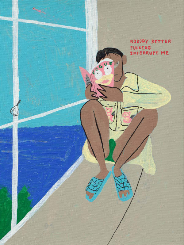 桑拿大可 Sangna Take Pokemon x Bottega Veneta-呆河馬 Pokemon x Bottega Veneta-Slowbro, 2022 壓克力顏料／畫布 Acrylic on canvas 15 3/4 x 11 3/4 in 40 x 30 cm