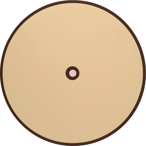 陳怡潔 CHEN Agi 角落生物炸豬排的旋轉肖像 Sumikko Gurashi_Tonkatsu, 2021 壓克力顏料/木板 Acrylic on wood 15 3/4 x 15 3/4 in 40 x 40 cm