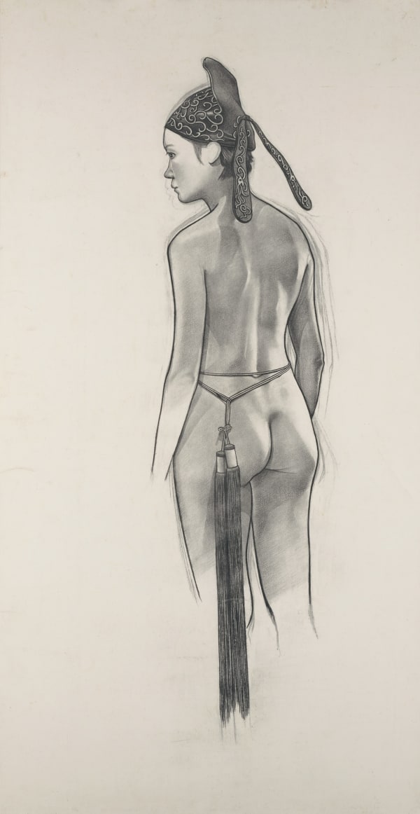 曲家瑞 Kristycharay, 自画像 - 京剧 - 马人 Self Portrait - Peking Opera - Horsewoman, c.2000