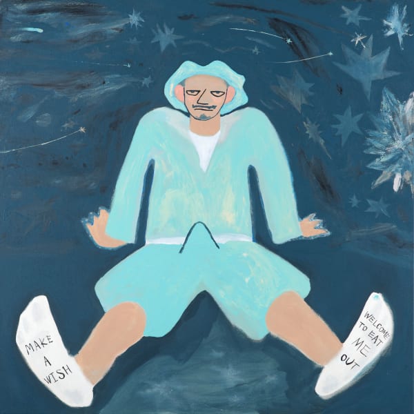 桑拿大可 Sangna Take 許個願 Make a Wish, 2022 壓克力顏料／畫布 Acrylic on canvas 35 3/8 x 35 3/8 in 90 x 90 cm