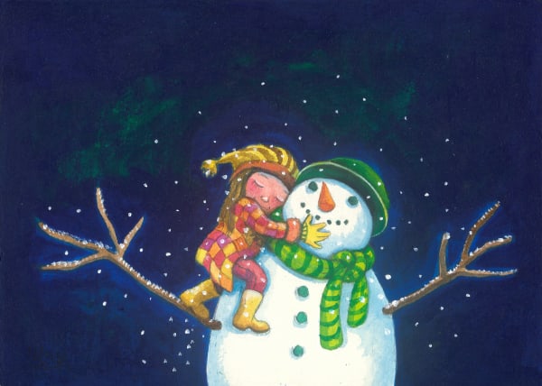 幾米 Jimmy LIAO, 溫暖的雪人 Snuggly Snowman, 未紀年 n.d.