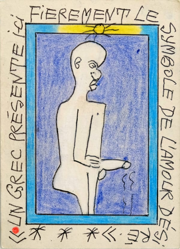 Frédéric Bruly Bouabré, Le Symbole D'Amour Desire Grec, 2002