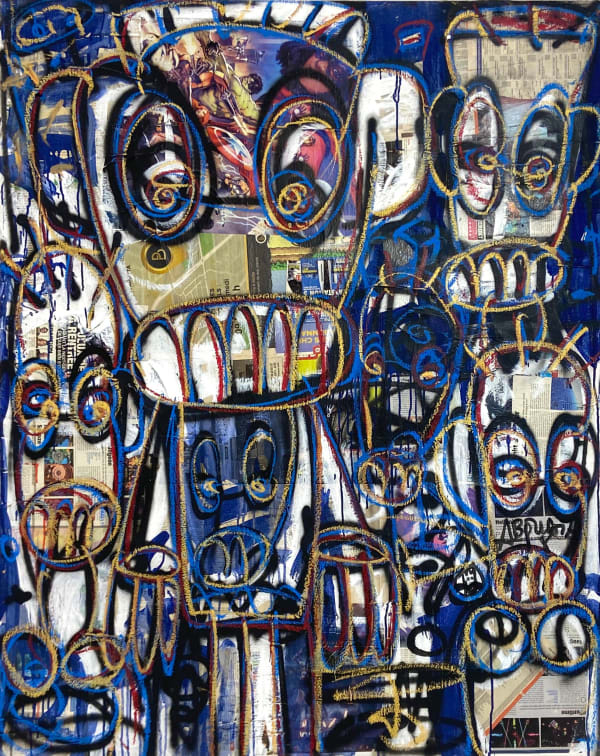 Aboudia, La fête du jeunesse, 2023