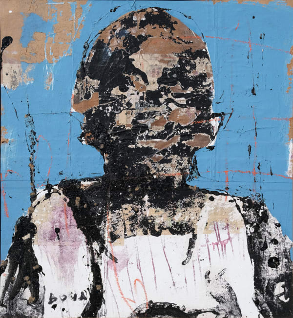 Armand Boua, Young people from Yopougon Gesco Abidjan – Jeune homme I, 2019
