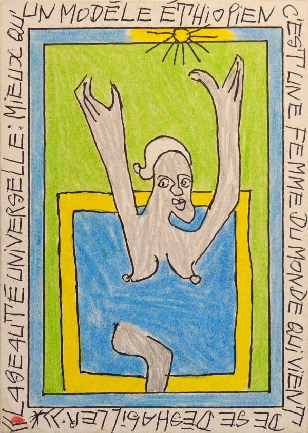 Frédéric Bruly Bouabré, La Beaute Universelle Ethiopian, 2000