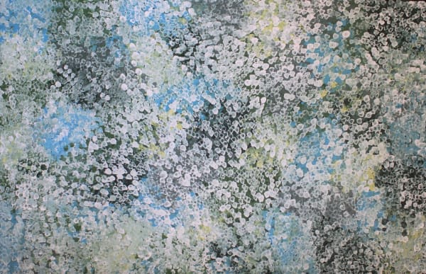 Belinda Golder Kngwarreye Bush Yam Flowers, 2022 acrylic on linen 95 x 149 cm 37 3/8 x 58 5/8 in