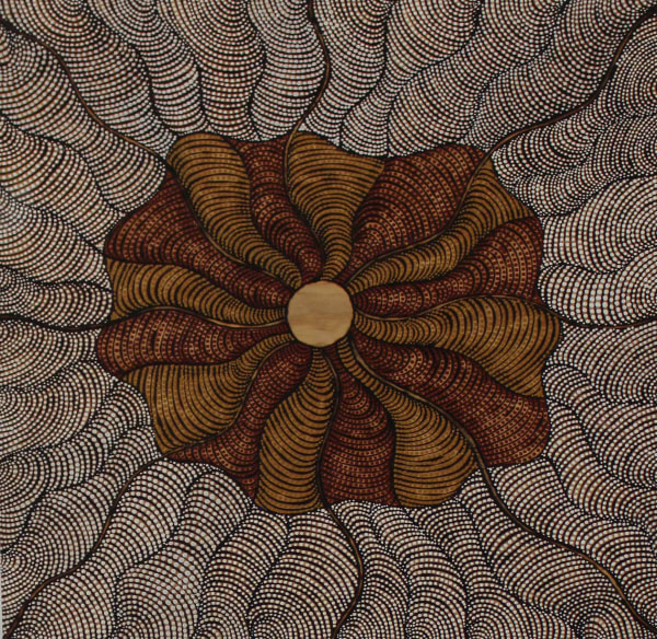 Marlene Cooley Ngayuku Ngura - My Country, 2017 acrylic on plywood 90 x 90 cm 35 3/8 x 35 3/8 in