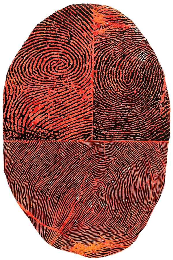 Dominic White Land Line Splice, 2016 unique state intaglio & relief print on paper 68 x 45 cm 26 3/4 x 17 3/4 in (unframed)