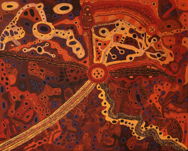 Pauline Minmila Wangin, Kapi Tjukula (Water Hole), 2019
