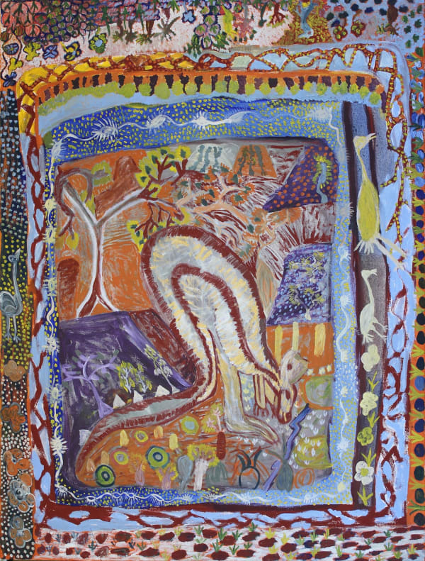 Janet Dreamer Walkabout (Flora Valley), 2018 acrylic on canvas 120 x 90 cm 47 1/4 x 35 3/8 in